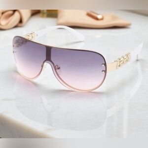 NEW Guess Women's Gradient Pink to Purple Sunglasses with Gold GO00037 32B 00